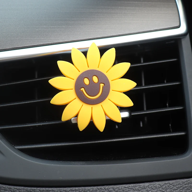 Автомобильный освежитель воздуха в виде подсолнуха украшение автомобиля на