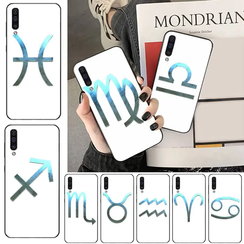

Twelve constellation symbols Phone Case For Samsung galaxy S 7 8 9 10 20 edge A 6 10 20 30 50 51 70 note 10 plus