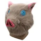 Хлопковая плюшевая маска для косплея, шлем из аниме убийца демонов киметацу но айба хашибира иносуке, маскарадные реквизиты для вечеринки
