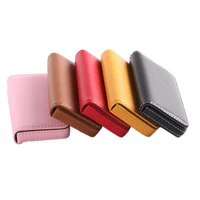 1pc pocket pu leather business id credit card holder case wallet office school supplies creative gift for friends
