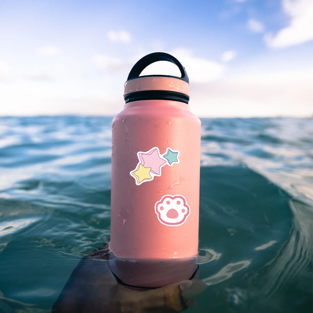 50 Uds. De pegatinas de dibujos animados Kawaii para equipaje de chicas, pegatinas rosas para ordenador port&aacute;til, monopat&iacute;n, bicicleta, mochila, pegatina de juguete, regalo para ni&ntilde;os-4