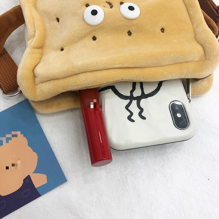 

Lovely Biscuit Pattern Ladies Shoulder Bag Cute Design Women Daily Portable Messenger Crossbody Bags Girls Phone Purse Handbags