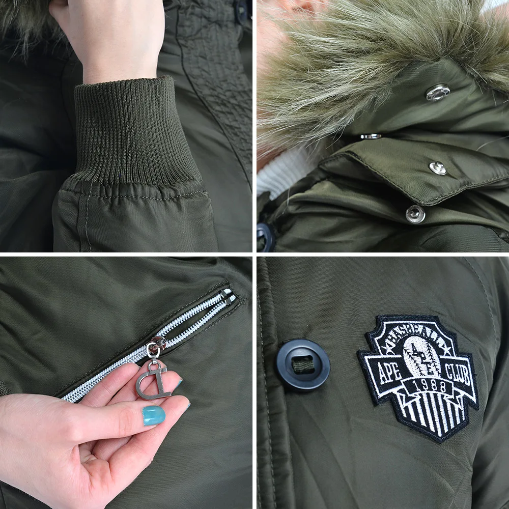 Зимняя женская куртка с хлопковой подкладкой плюс размер парка женские куртки