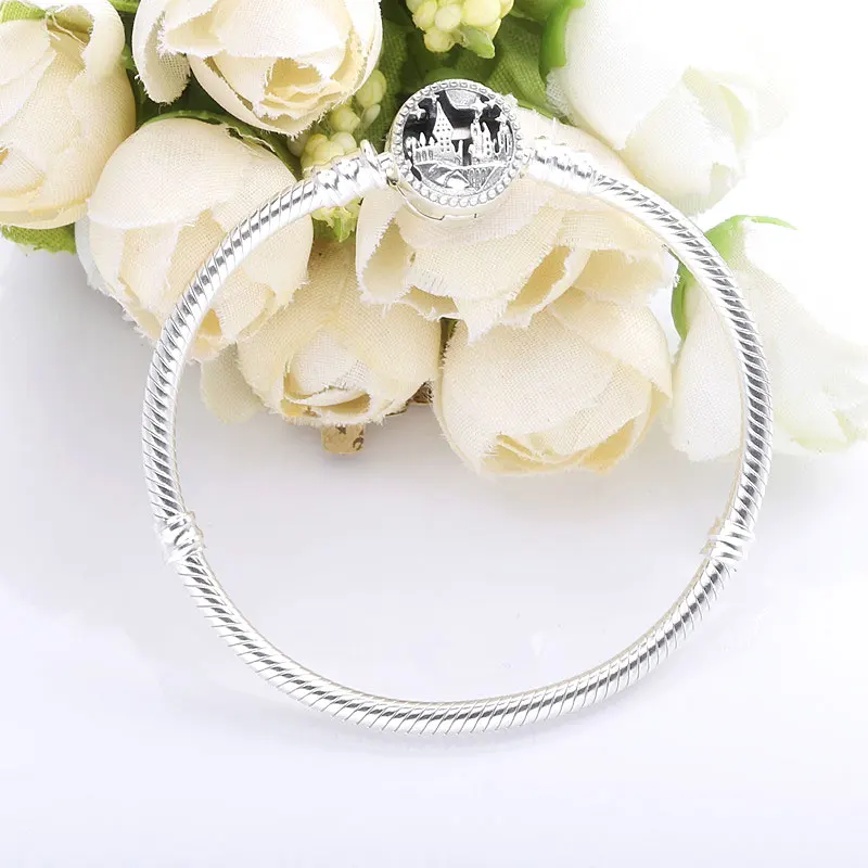 Женский браслет из серебра 100% пробы с бусинами|Гибкие и жесткие браслеты| |