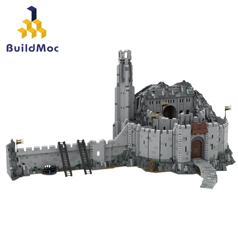 

MOC City Helm's Deep UCS Scale Fortress of War World Famous Medieval Castle Architecture Building Blocks Bricks Toy Gift 6184pcs