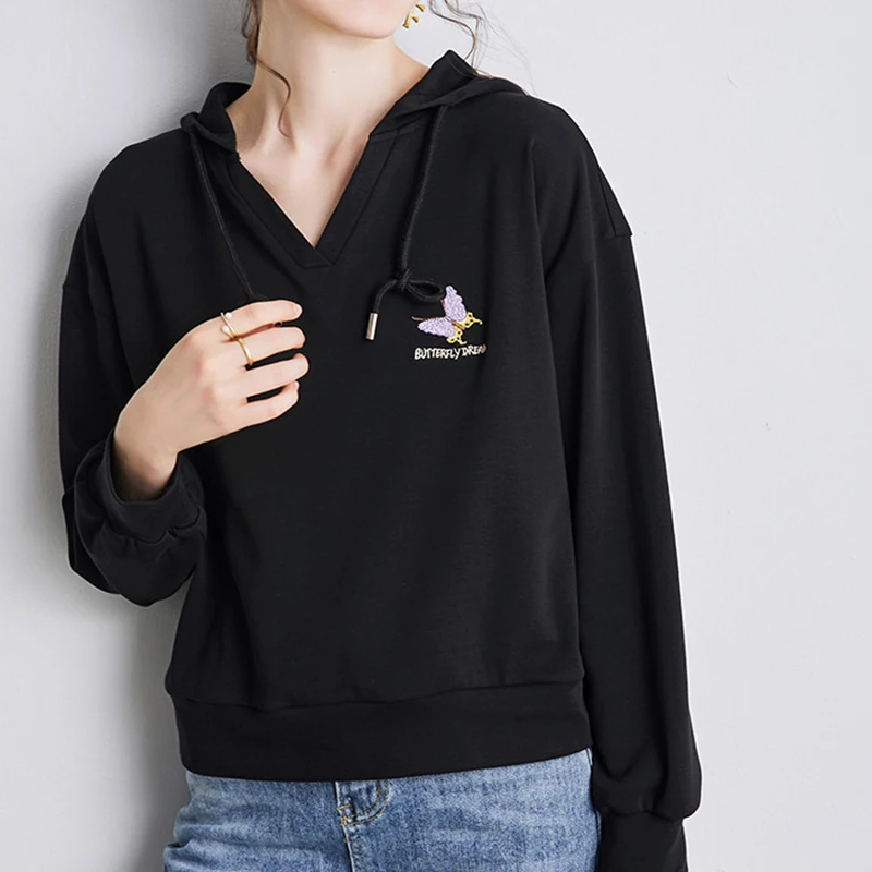 

BETHQUENOY Autumn Cotton Oversized Hoodies Women Plus Size Christmas Clothes White Black Sweat Femme Sudaderas Para Mujer 2020