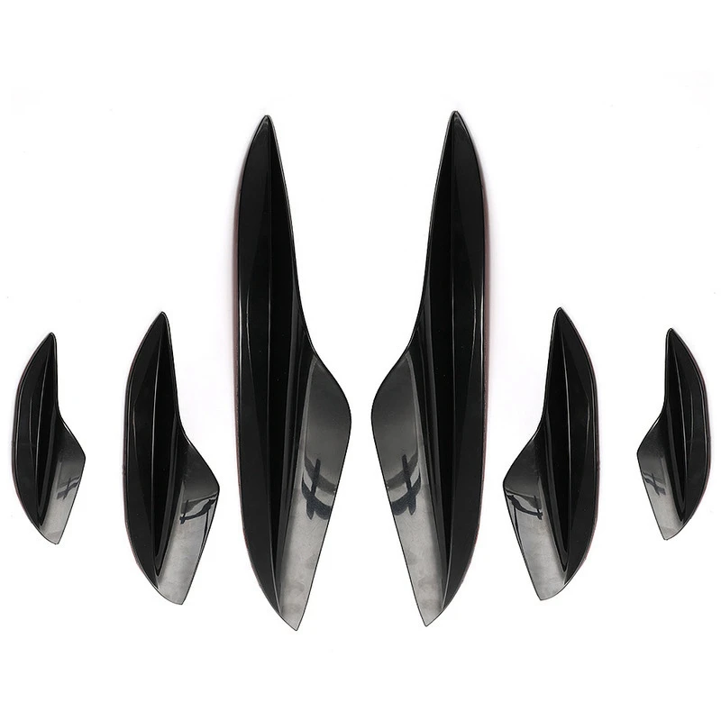 Универсальный автомобильный передний бампер ребра разветвитель Canard спойлер