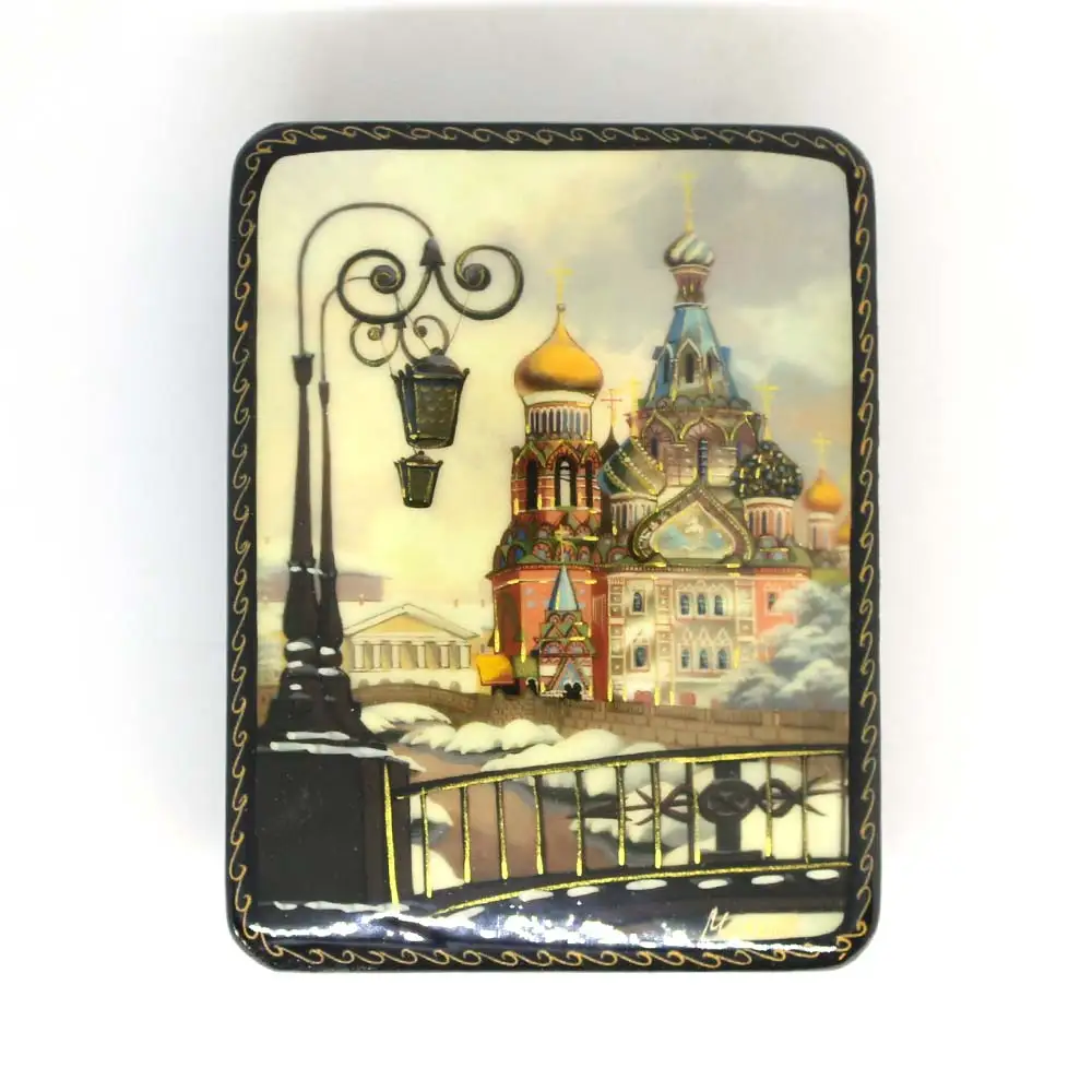 Шкатулка &quotХрам Спас на крови зимой&quot Декупаж #71 | Дом и сад