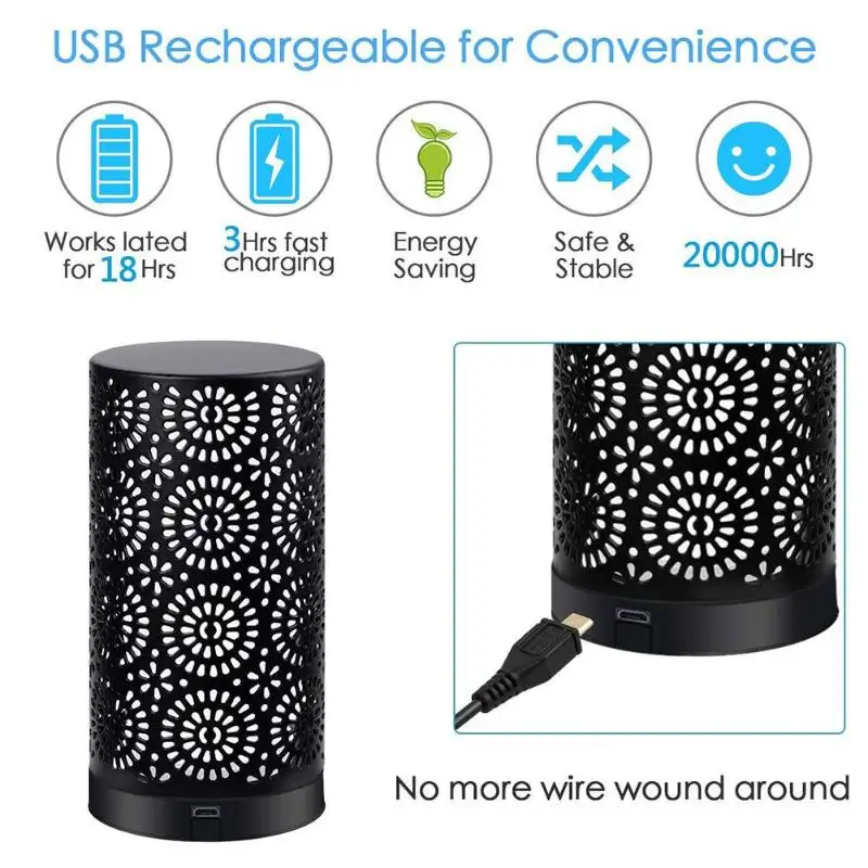 ASTRORA светодиодный светильник с пламенем USB креативный Ночной водонепроницаемый