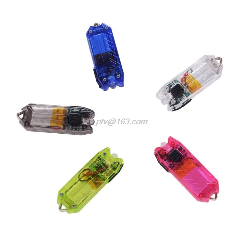 Мини LED брелок фонарик Электрический фонарь Портативный USB зарядка