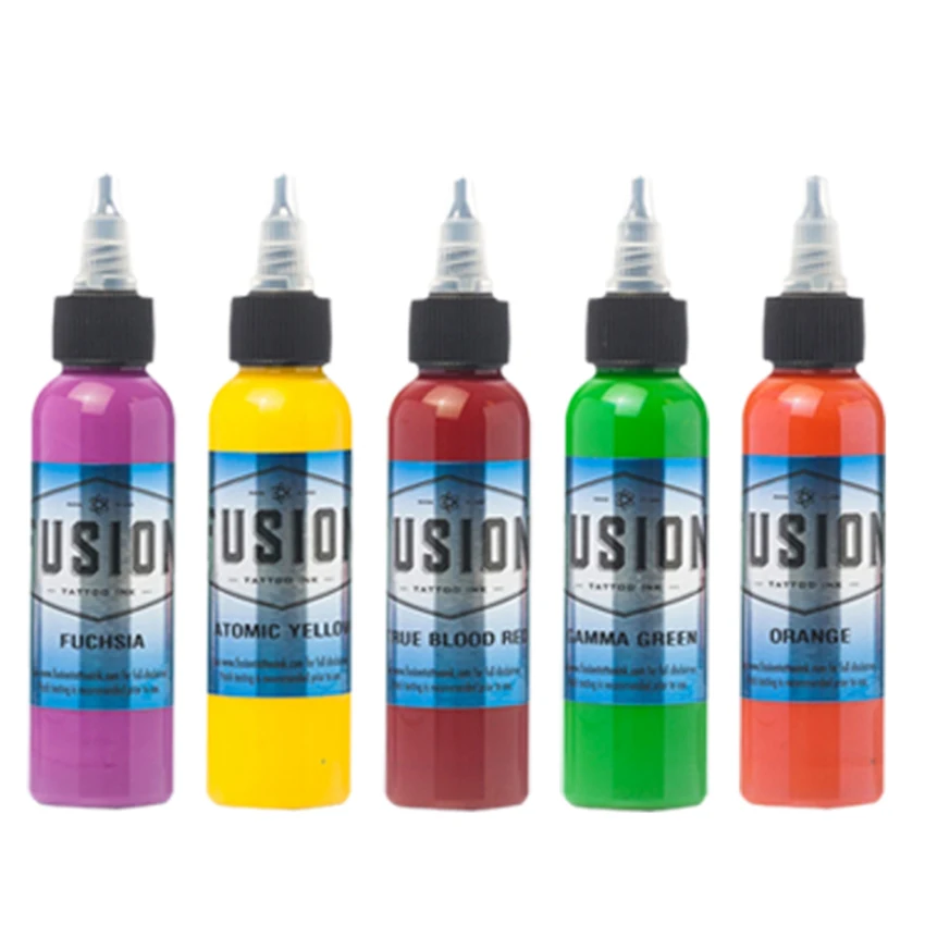 

16 Pieces/batch - Fusion Tattoo Ink Set Permanent Make-up Tattoo Pigment Kit Cosmetic Body Paint Tattoo Ink Supply