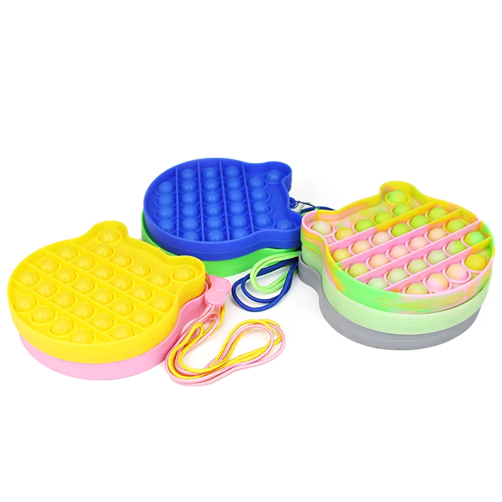 

Children Fun Pressure Reduction Toy Autism Special Needs Push Bubble Silicone Stress Reliever Sensory Fidget Toys dropshipping
