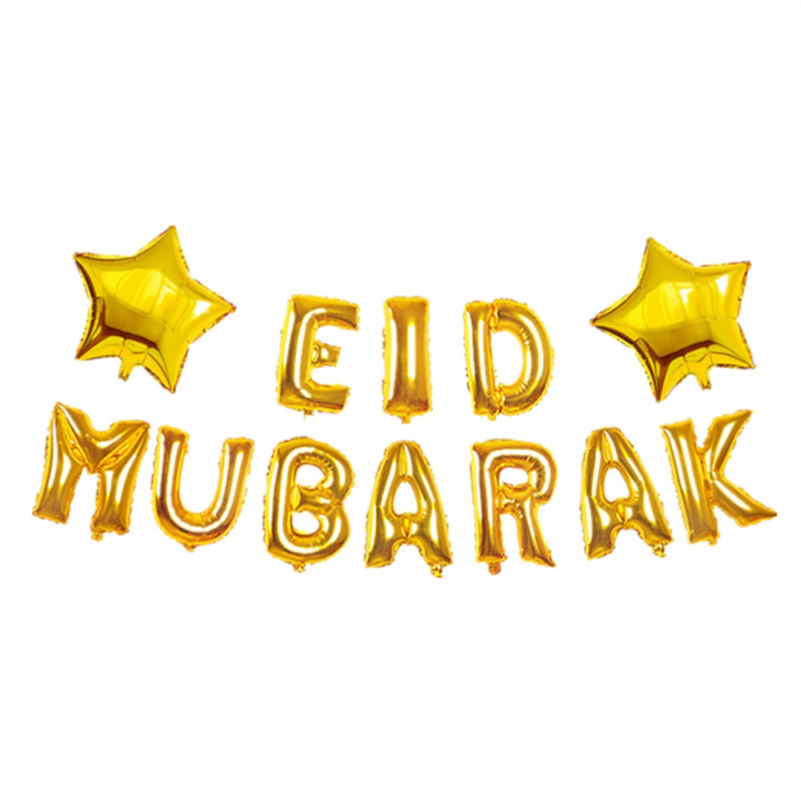 

Ramadan Kareem Decoration Eid Al-Fitr Balloon Set Aluminum Film Balloon EID MUBARAK Golden Party Holiday Celebration Decoration