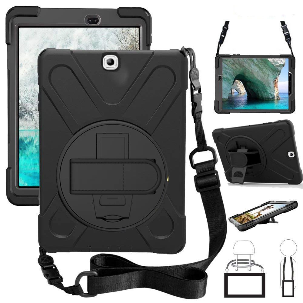 Чехол для Samsung Galaxy Tab 9 7 T810 T815 T813 T819 крышка дети Безопасный противоударный Heavy Duty PC
