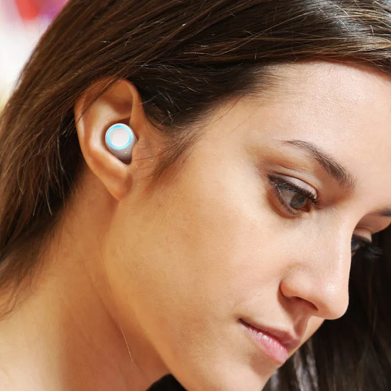 MIJIA TWS ME V5 Bluetooth наушники с двойной ручкой мини Беспроводные спортивные наушники сенсорные наушники-вкладыши bluetooth-гарнитура