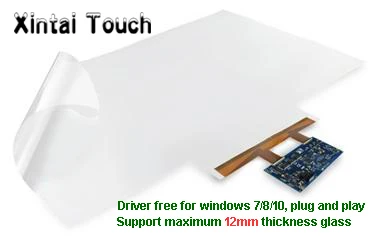 

Xintai Touch 31.5" capacitive touch screen foil film 10 points interactive touch foil with USB controller