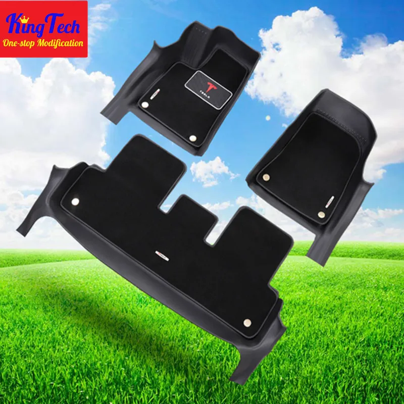 Автомобильный коврик для ног Tesla Model 3 новый тип TPE полностью объемный