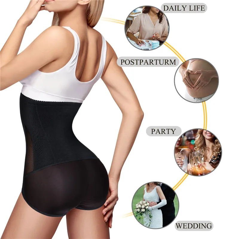 Junlan Butt lifter for Women Lingerie Underwear Zipper Waist Trainer Tummy Control Shapers Botty Enhancer Slimming Shapewear