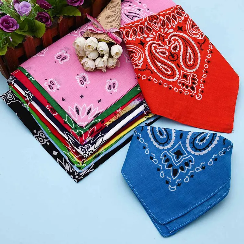 Женский шарф Бандана с принтом квадратный головной убор для езды на