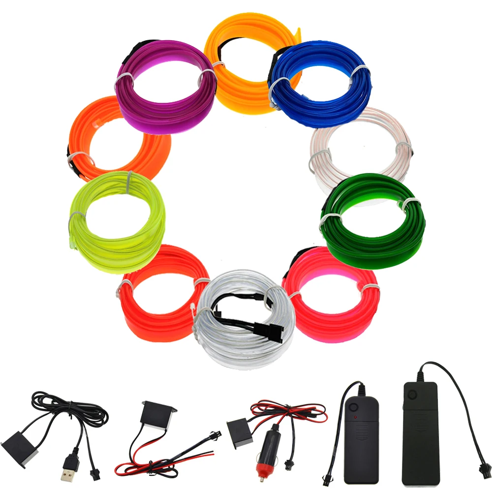 Неоновая Светодиодная лента с прошитыми краями 3 в 5 В 12 6 мм светодиодная для