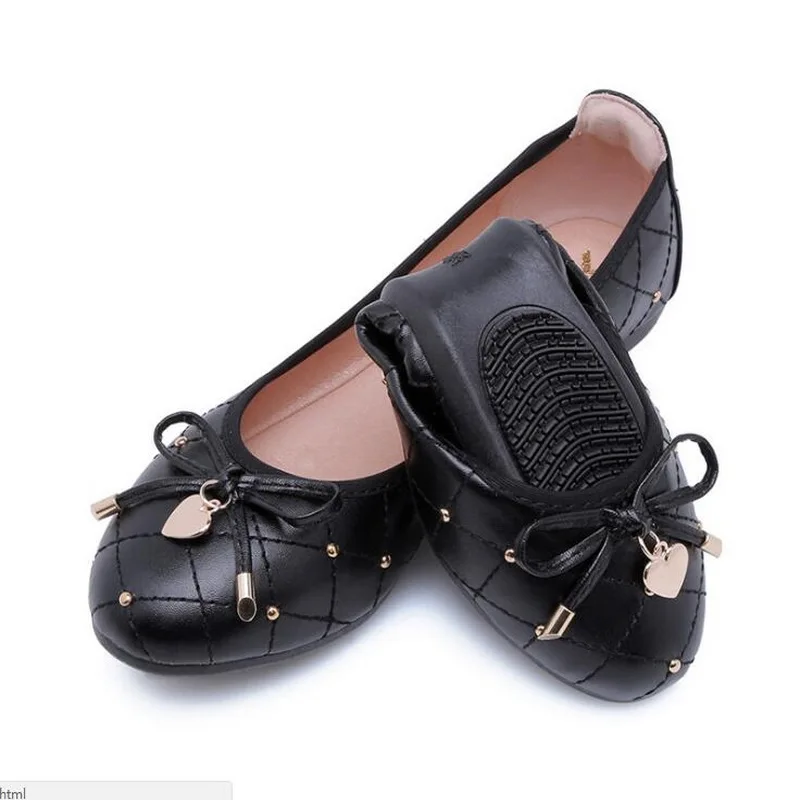 

Женские туфли с заклепками ZHENG PIN JIA REN, женские туфли с вышивкой и милым бантом, удобные дышащие Туфли с круглым носком на плоской подошве