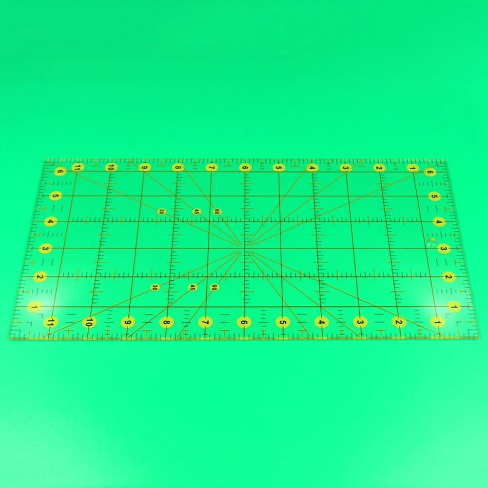 Индивидуальные прозрачный ножницы для шитья линейка в соответствии со вставками