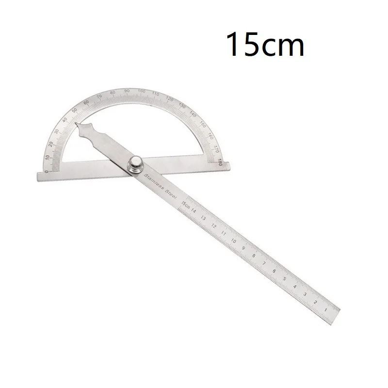 Многофункциональный регулируемый транспортир из нержавеющей стали 14 5/15 см 180