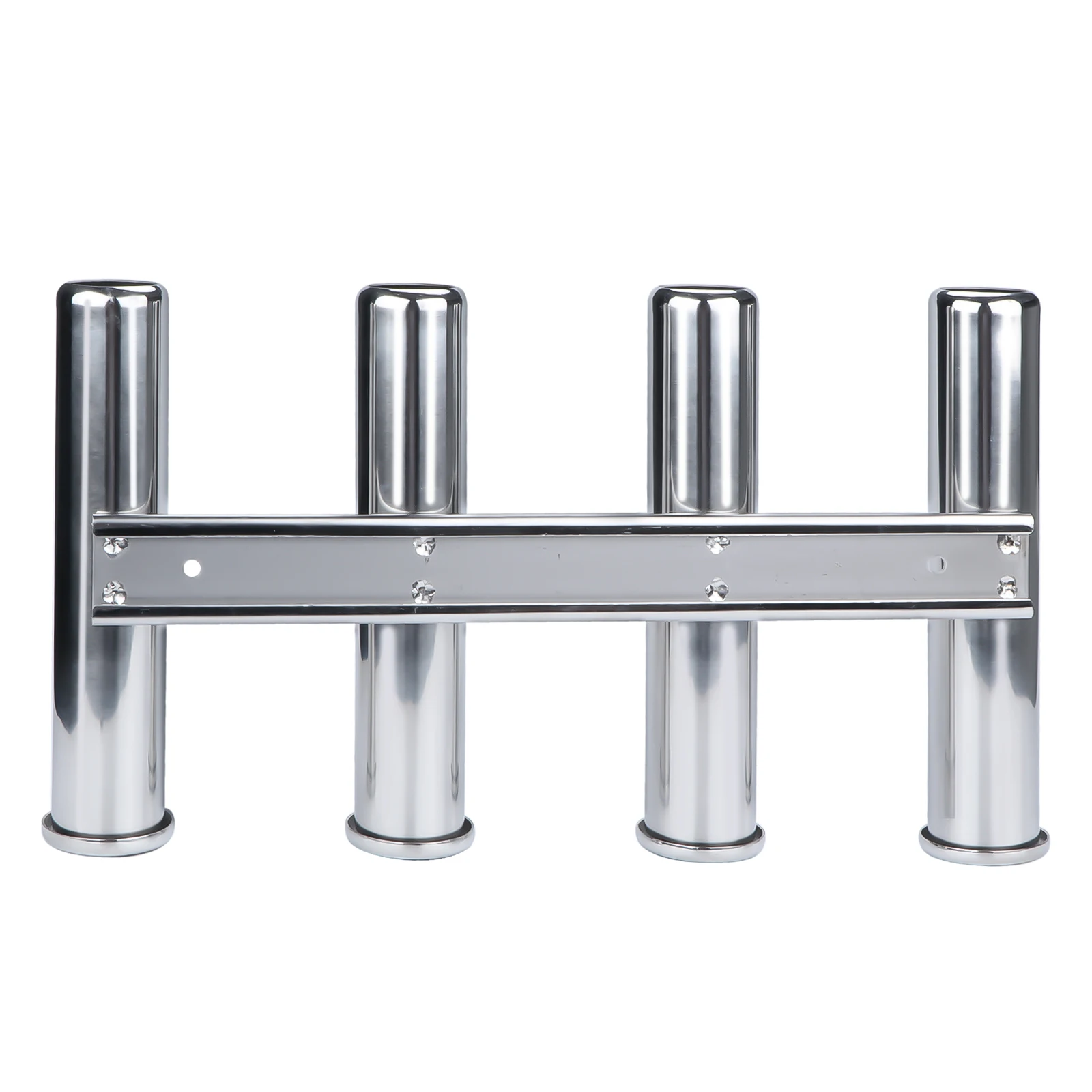 4 Tube Rod Holder Triple Stainless Steel Vertical Multi-use Fishing Rod Holder Wall-hung Style For Boat Yacht