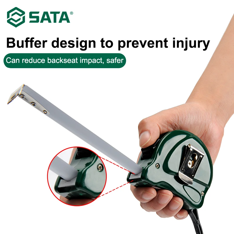 Стальная лента SATA толщиной 12 мм 2 м измерительная из твердой стали износостойкая