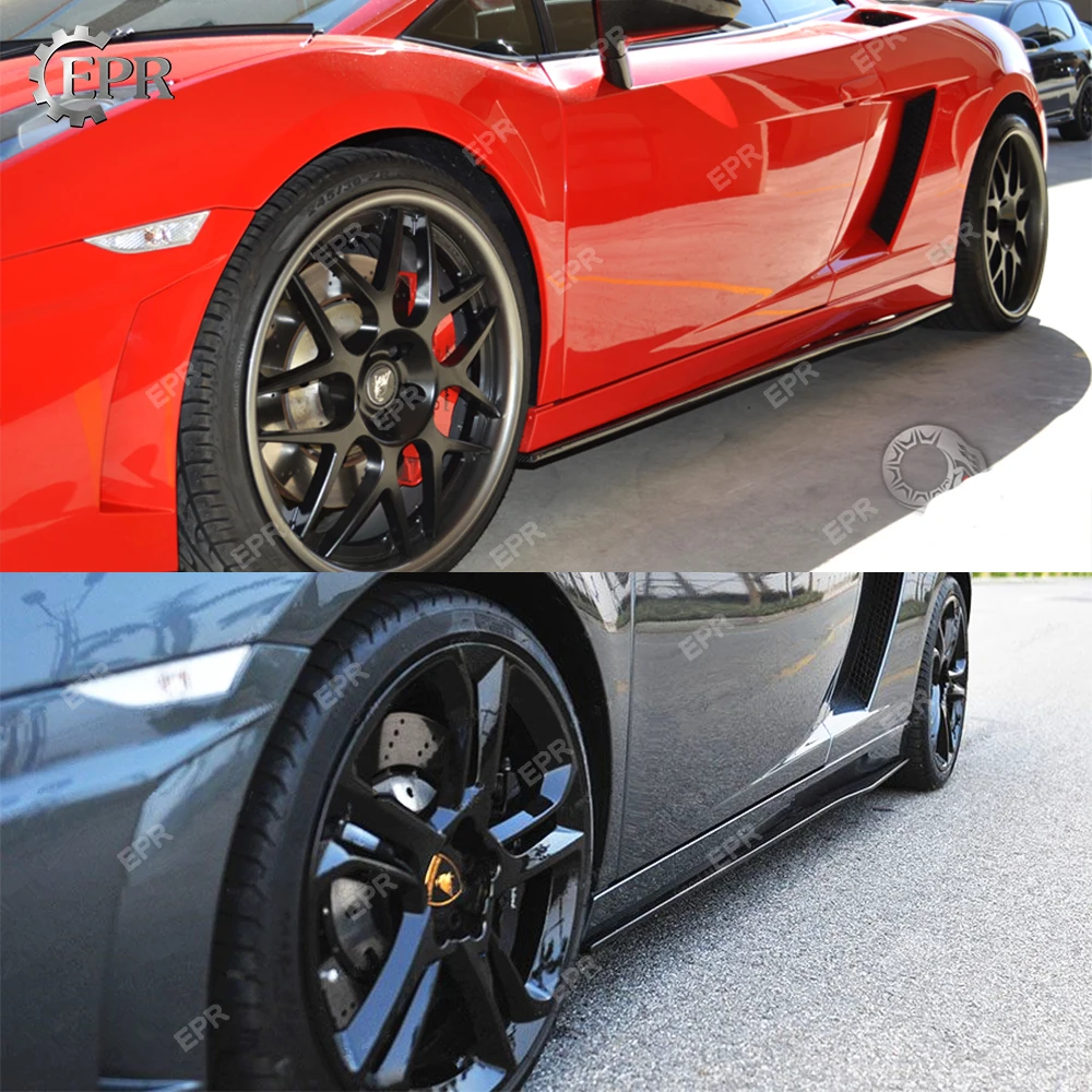 Углеродная боковая юбка для LAMBORGHINI LP550 LP560 LP570 Superleggera нижняя панель комплект