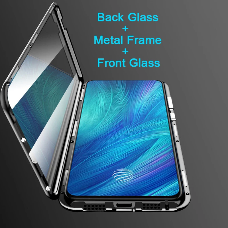 Магнитный адсорбционный стеклянный чехол для Xiaomi Redmi Note 7 note7 note7pro K20 K20pro K 20 mi 9 T Pro 9 T SE mi 9 mi 9t mi 9tpro 9tpro