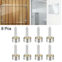 8pc 1619222530mm stainless steel decorative table mirror screw cap nails advertising mirror nail fasteners