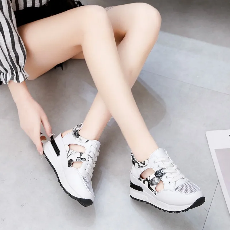 

Stylish Brand 2021 New Women's Casual Shoes Breathable High-Heeled Casual Shoes Sports Shoes Sneakers Zapatos De Mujer
