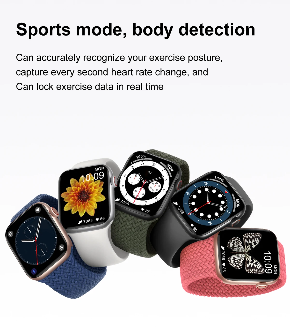 

Smart Watch Electronic Watch Movement Timing Men's Watch Women's Watch Telephone Watch Touch Screen Android System ISO Bluetooth