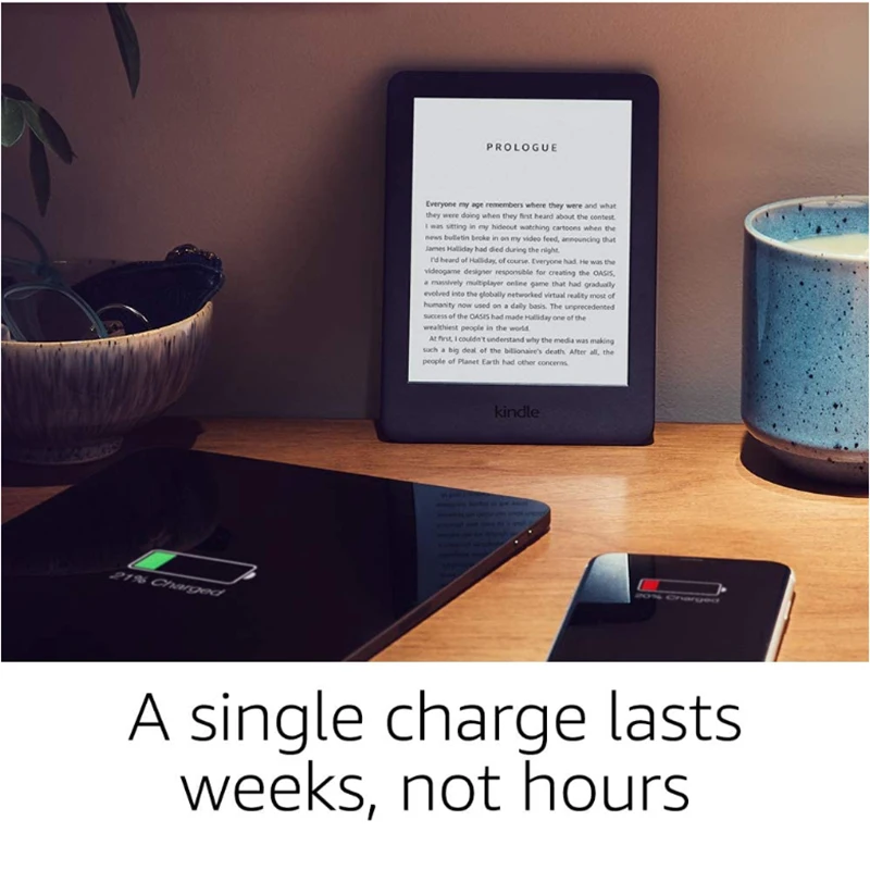 Новая электронная книга Kindle Black 2019 версия со встроенной подсветкой спереди Wi-Fi 8