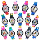 Часы Детские с резиновым ремешком, Цифровые кварцевые спортивные, с мультяшным рисунком цветов и автомобилей, подарок для мальчиков