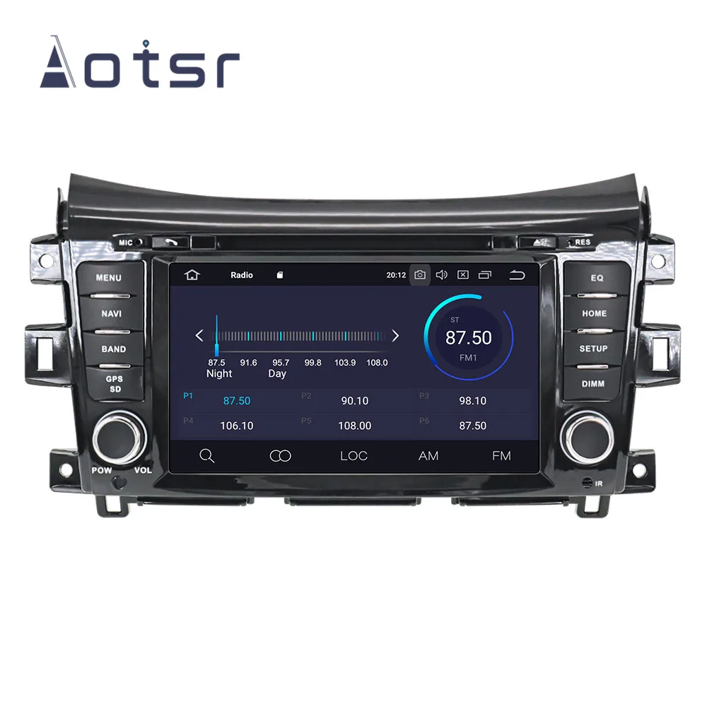 Автомобильный DVD плеер с GPS навигацией Android 9 0 4 + 64 ГБ DSP IPS для NISSAN NP300 Navara 2014