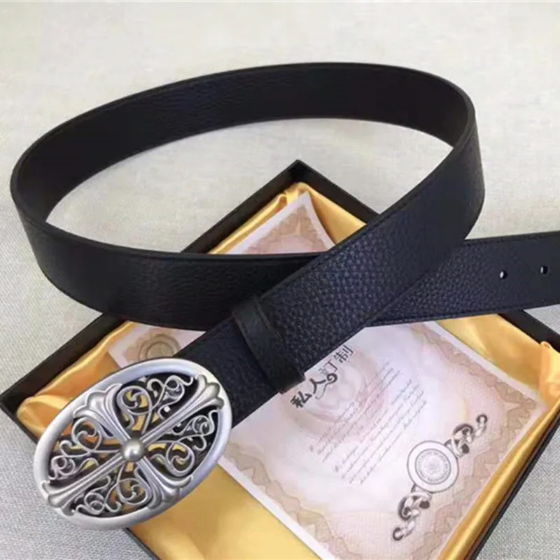 

Luxury retro designer belt men's business style belt automatic buckle high quality jeans belt double belt