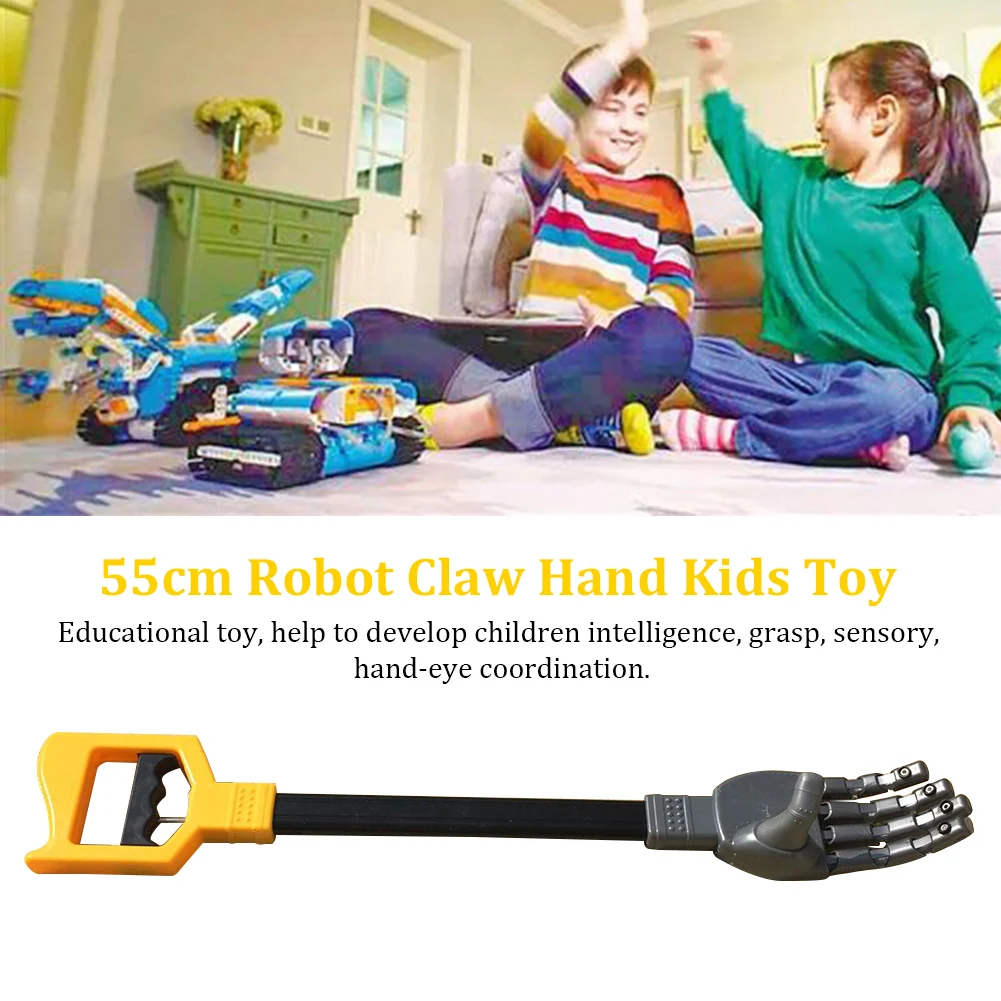 

55 см длинный манипулятор на руку, запястье, усиленная палка, детская игрушка «сделай сам», экшн-фигурка, ручной захват, образовательный пода...