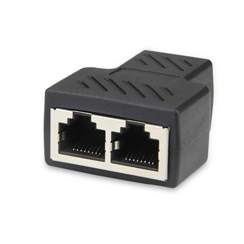 Разветвитель RJ45 1 шт. адаптер Ethernet с на 2 портами мама CAT5/CAT сетевой разветвитель LAN