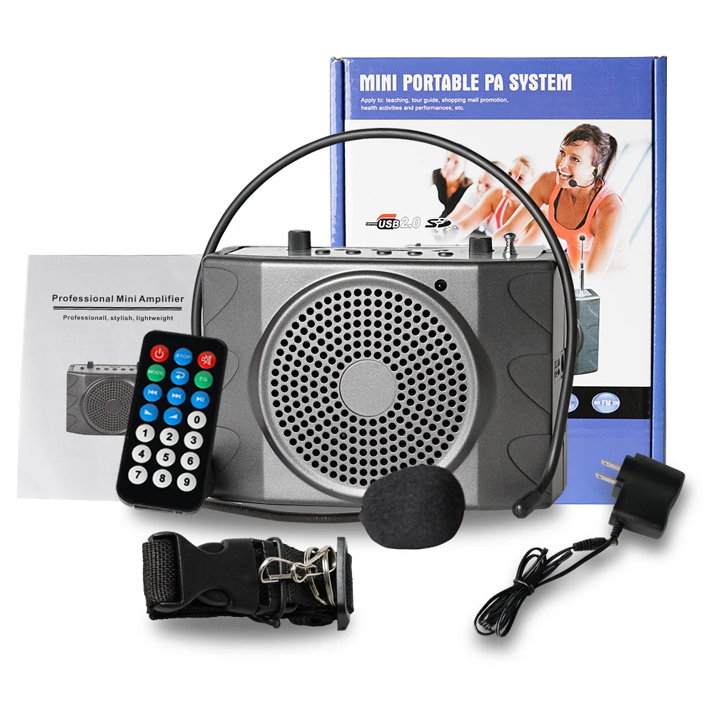 Проводной мини аудио динамик 25 Вт портативный голосовой усилитель микрофон с