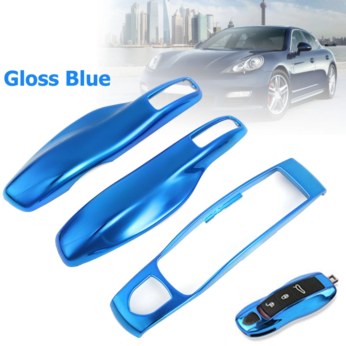 3 шт. серый автомобильный чехол с дистанционным управлением для Porsche Panamera Spyder Carrera