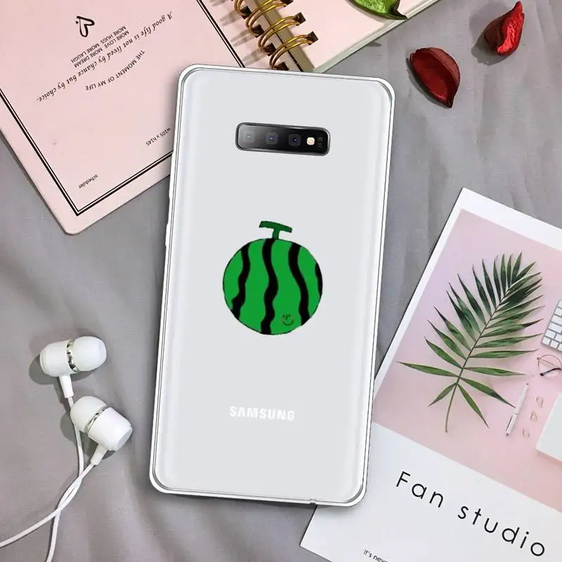 

Cute cartoon fruit animal art Phone Case Transparent For Samsung Galaxy A 71 21s S note 8 9 10 plus 20 ultra
