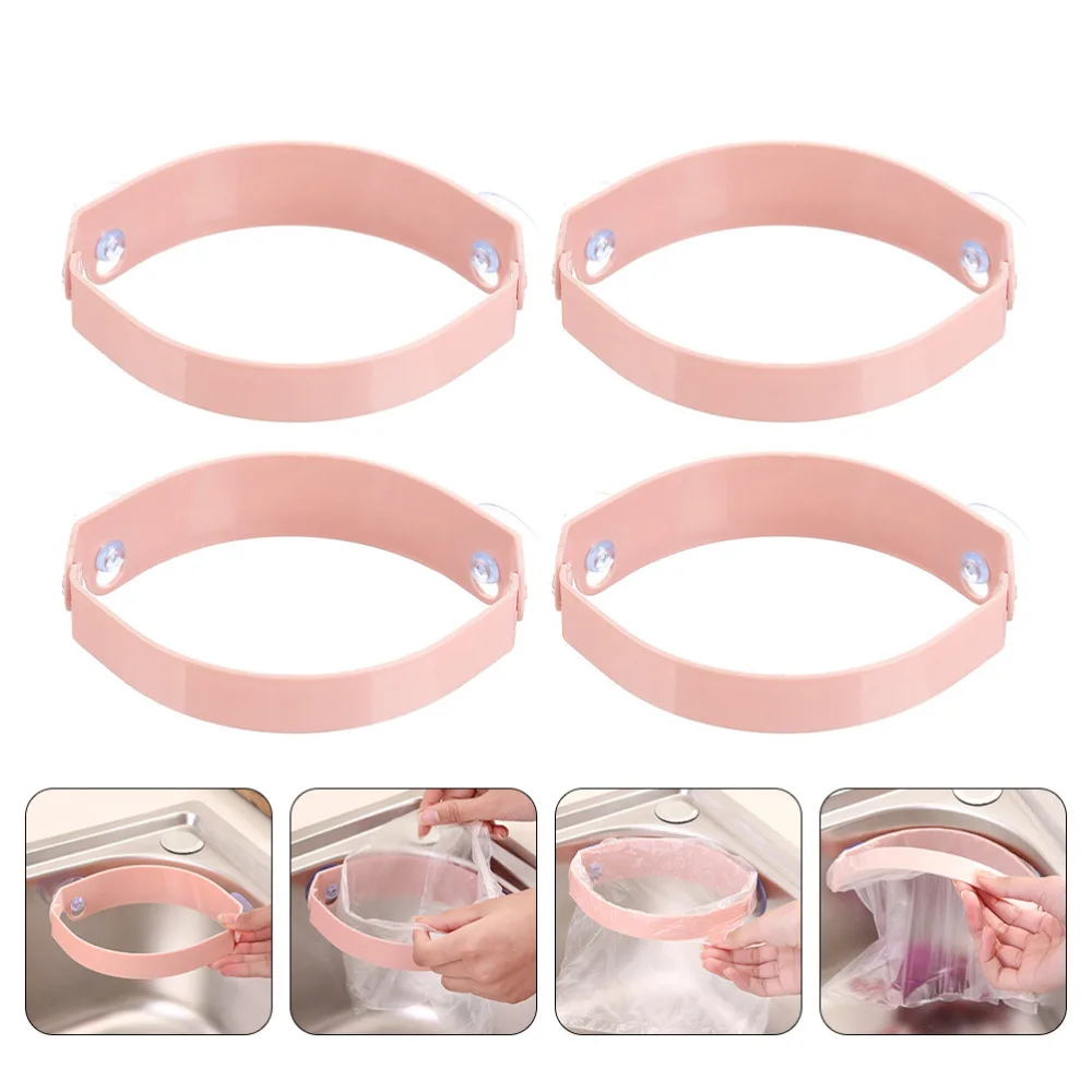 

4pcs Sink Rubbish Bag Fixing Shelves Kitchen Sink Rubbish Bag Fixators
