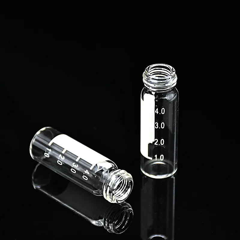 Флакон для образцов прозрачный хроматографические флаконы дюйма 4 мл открытый