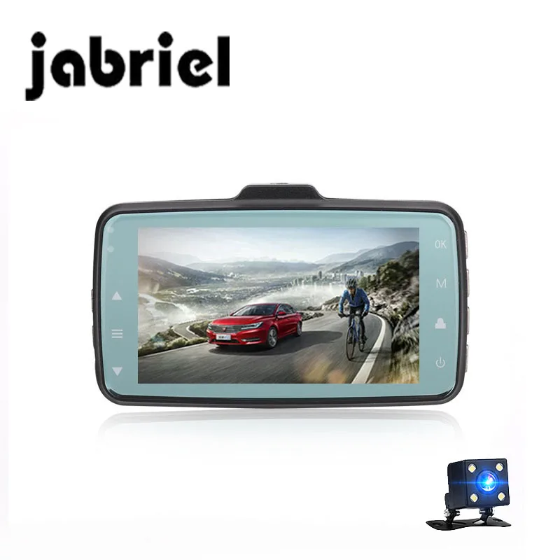Jabriel 1080P видеорегистратор автомобильный мини двойной объектив Автомобильный 3