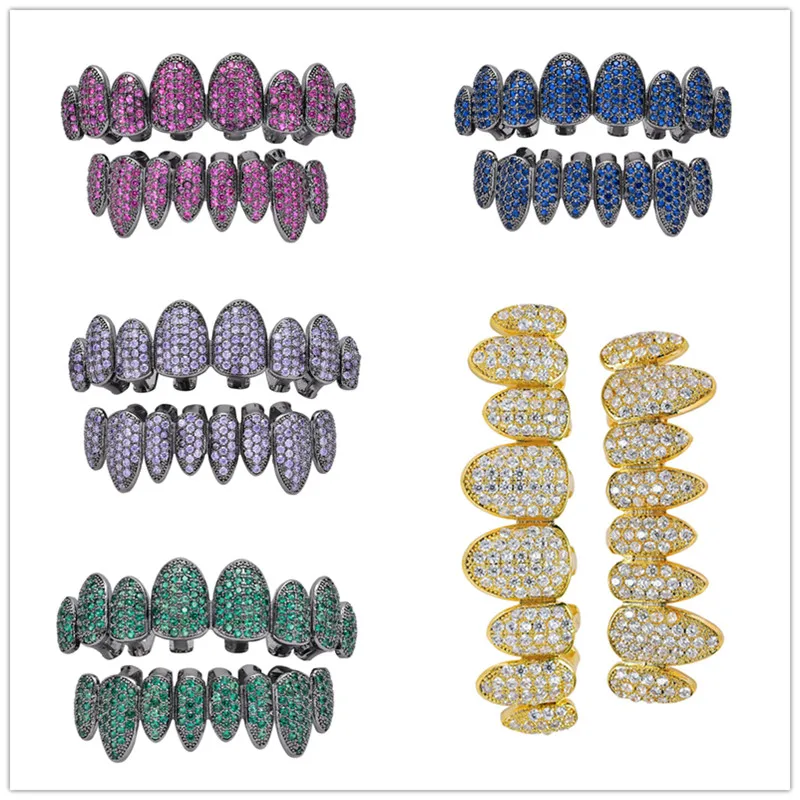 Модные циркониевые подтяжки для хип-хоп с цирконом нестандартные цветные