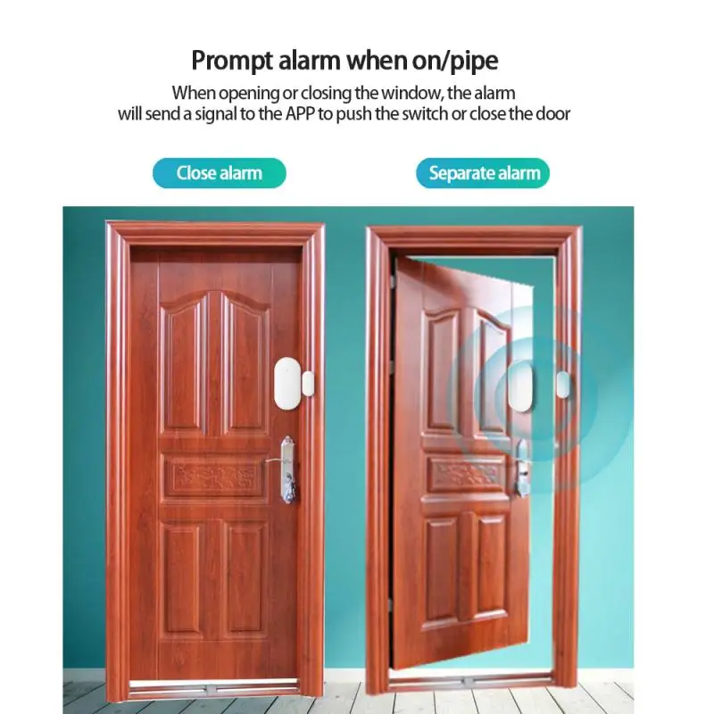 

Smart Home Control Tuya Smart Zigbee/Bluetooth Magnetic Door And Window Sensor APP Records The Status Receive Alarms Remotely