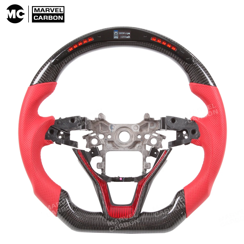 

Real Display Carbon Fiber LED Performance Steering Wheel Display Compatible for Honda