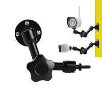 117 inch metal adjustable articulating magic arm with wall mount for webcam led light flash dslr camera photo studio accessory